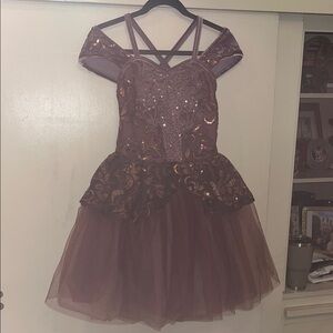 Weissman Kids Purple Sequin ballet Costume Dress size large